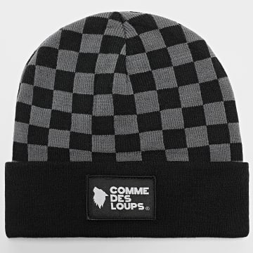 Comme Des Loups - Gorro Damier Negro Gris