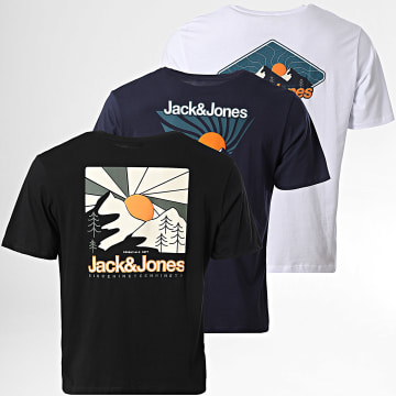 Jack And Jones - Juego De 3 Camisetas Mine Black White Navy
