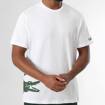 Lacoste - Tee Shirt Logo Crocodile Blanc