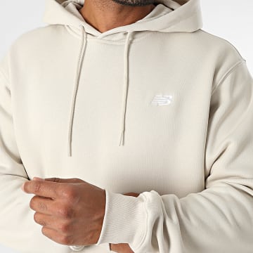 New Balance - Sweat Capuche Relaxed Fit MT41511 Beige Clair