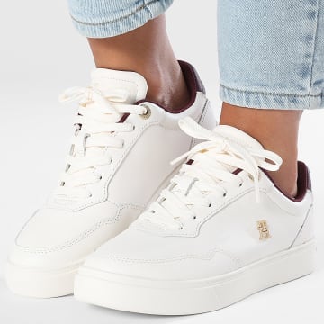Tommy Hilfiger - Baskets Femme Elevated Court Sneaker 8680 Ancient White