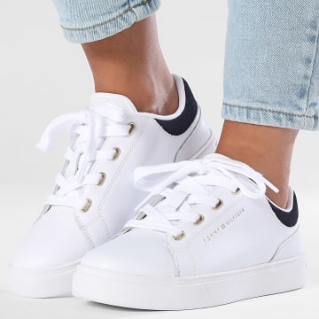 Tommy Hilfiger - Baskets Femme Casual Cupsole Sneaker 8816 White Space Blue