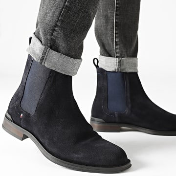 Tommy Hilfiger - Chelsea Boots Corporate Hilfiger Suede 5580 Desert Sky