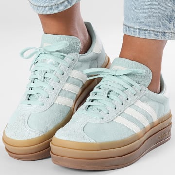 Adidas Originals - Gazelle Bold Sneakers Donna W JS3902 Ash Green Off White Gum 2