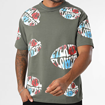 Classic Series - Camiseta oversize 059 Verde caqui oscuro