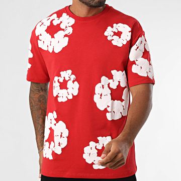 Classic Series - Tee Shirt Oversize 366 Rouge Blanc