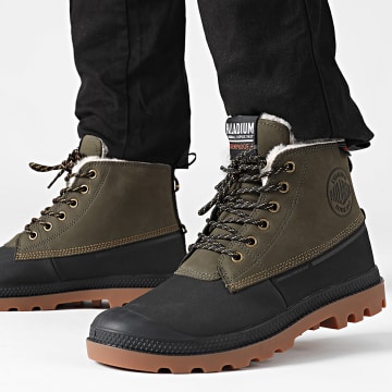 Palladium - Laarzen Pampa Duck Waterdicht 79547 Olijf Nacht
