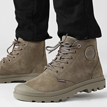Palladium - Botas Pampa Hi Nubuck 79495 Verde oscuro