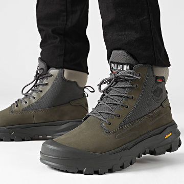 Palladium - Botas Pallarider Waterproof 09541 Olive Night Beluga