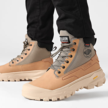 Palladium - Botas Pallarider Impermeable 09541 Verde oscuro Marrón