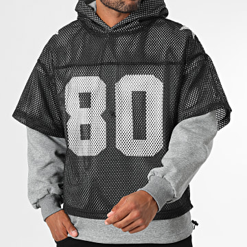 Uniplay - Sudadera con capucha 062 Heather Grey Black