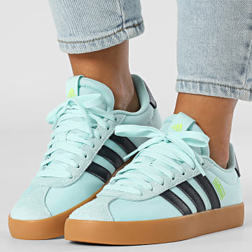 Adidas Performance - Zapatillas Mujer VL Court 3.0 JS2057 Semi Flash Aqua Aurora Pink Lucid Lemon