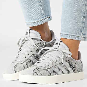 Adidas Performance - Zapatillas VL Court 3.0 Mujer JR8669 Gris Dos Plata Mettalic Off White