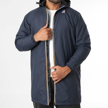 K-Way - Le Vrai 4.0 Eiffel East Warme lange parka marineblauw