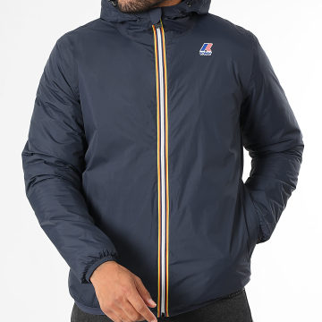 K-Way - Le Vrai 4.0 Claude marineblauw Hooded Zip Jacket