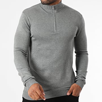 Only And Sons - Wyler Life Jersey gris con cremallera