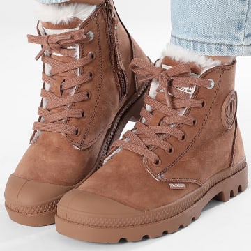 Palladium - Stivali Donna Pampa Hi Zip 95982 Raw Brown
