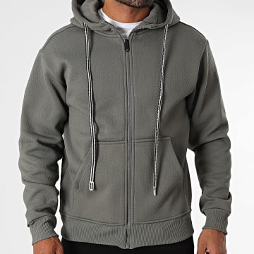 Uniplay - Sweat Capuche Zippé 579 Gris Anthracite