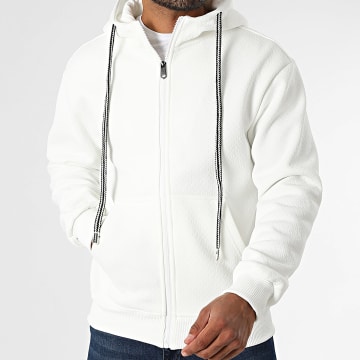 Uniplay - Sudadera con cremallera blanca 579