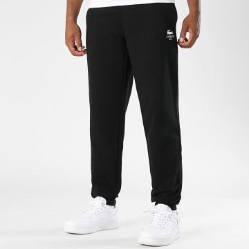 Lacoste - Pantalon Jogging Logo Crocodile Noir