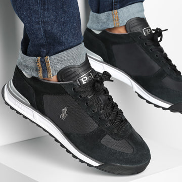 Polo Ralph Lauren - Varick Negro Gris Plata Zapatillas