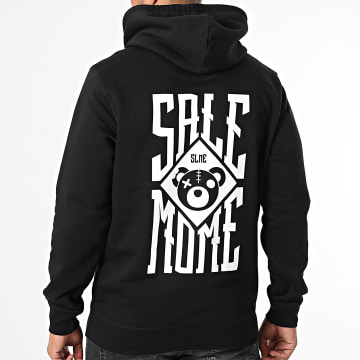Sale Môme Paris - Sweat Capuche Nounours Squarred Noir Blanc