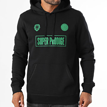 Super Prodige - Sudadera con capucha Atlas FC Negro Verde