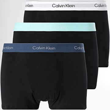 Calvin Klein - Juego de 3 Boxers 4286 Negro Gris Celeste Azul Marino