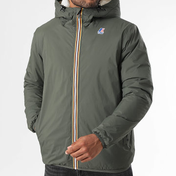K-Way - Le Vrai 4.0 Claude Orsetto Hooded Parka K21515W Kaki Groen