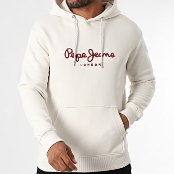 Pepe Jeans - Sweat Capuche Macbeth Plain PM5800009 Beige Clair