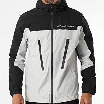 PXP - Veste Capuche Zippée 2533175 Gris Clair Noir