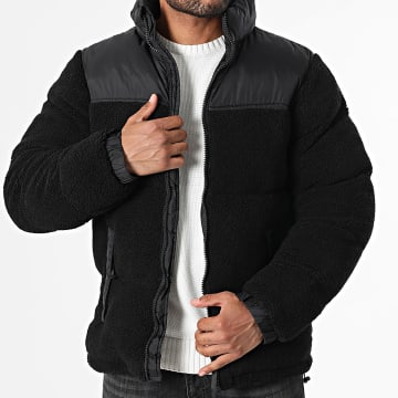 Zayne Paris  - Chaqueta con capucha y cremallera KD1370 Negro