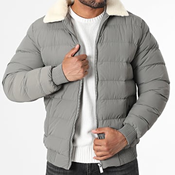 Zayne Paris  - Chaqueta de piel de oveja 359 Gris