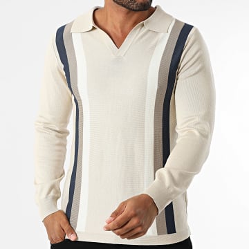 Frilivin - Jersey cuello pico 080 Beige