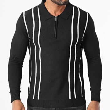 Frilivin - 305 Jersey negro con cremallera