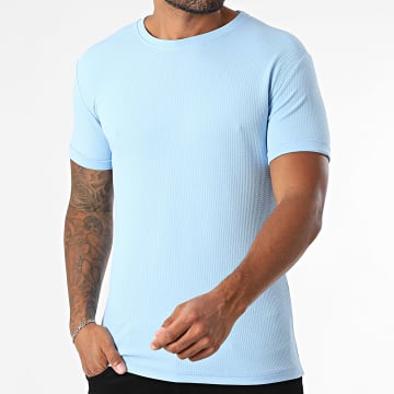 Frilivin - Camiseta texturizada 073 Azul claro