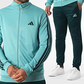Adidas Sportswear - 3 Stripes Track Suit JX5518 Turquoise Green