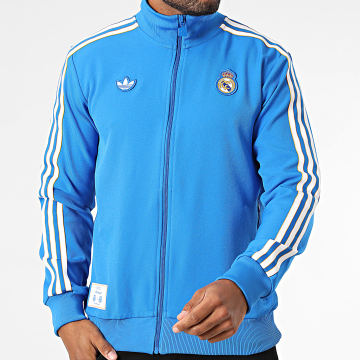 Adidas Originals - Veste Zippée Real Madrid Icon JN3058 Bleu Roi