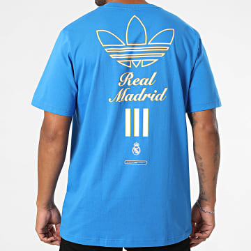 Adidas Originals - Tee Shirt Oversize Real Madrid Icon JM2123 Bleu Roi
