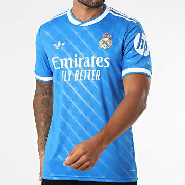 Adidas Originals - Maillot De Foot Col V Real Madrid 3 Jersey JV5845 Bleu Roi