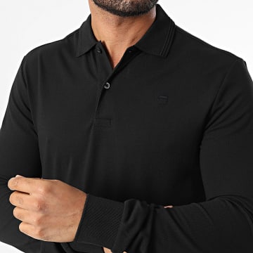 G-Star - Polo Premium Stretch a maniche lunghe D27683-5864 Nero