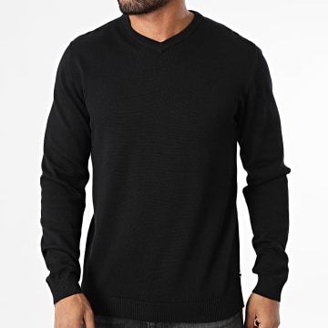Jack And Jones - Pull Col V Basic Noir