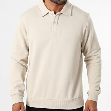 Jack And Jones - Polo Bradley a maniche lunghe Beige
