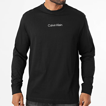 Calvin Klein - Tee Shirt Long Sleeve Relaxed Standard Logo 232G Black