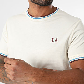 Fred Perry - Maglietta Twin Tipped M1588V Beige chiaro