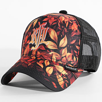 Rock'n Free Life - Trucker Cap Blood N249 Schwarz Orange