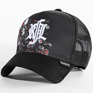 Rock'n Free Life - Trucker Cap Blout N204 Schwarz Orange Weiß