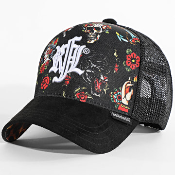 Rock'n Free Life - Trucker Cap Old N197 Schwarz Weiß Rot