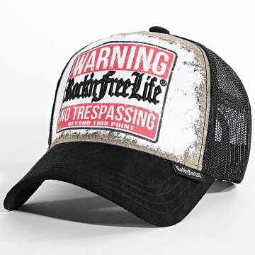 Rock'n Free Life - Warn Trucker Cap N228 Negro Beige Blanco