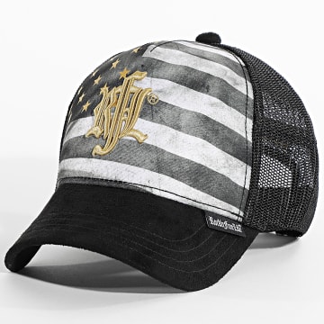 Rock'n Free Life - Trucker Cap Dark N185 Schwarz Gold